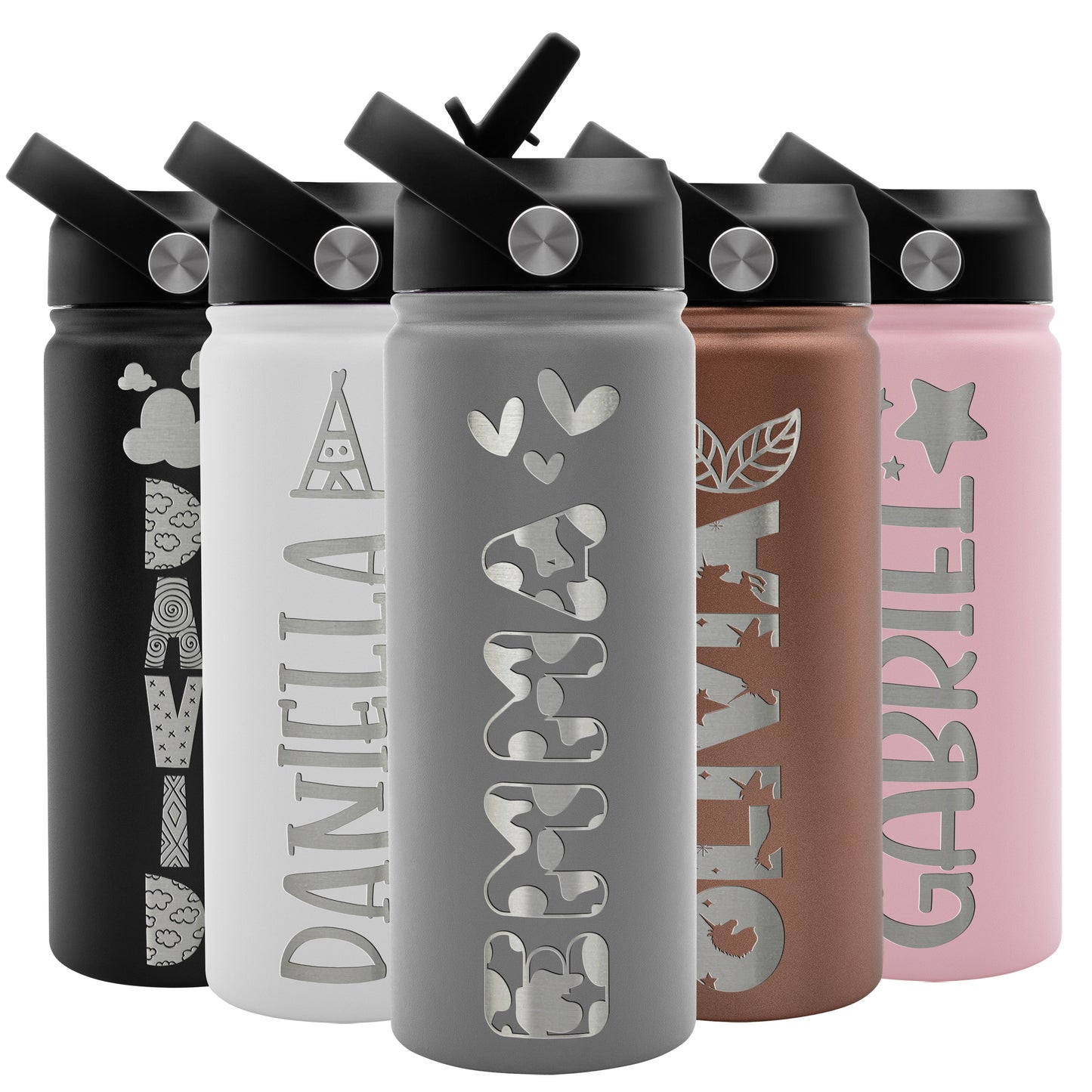 Kids Water Bottle Gray