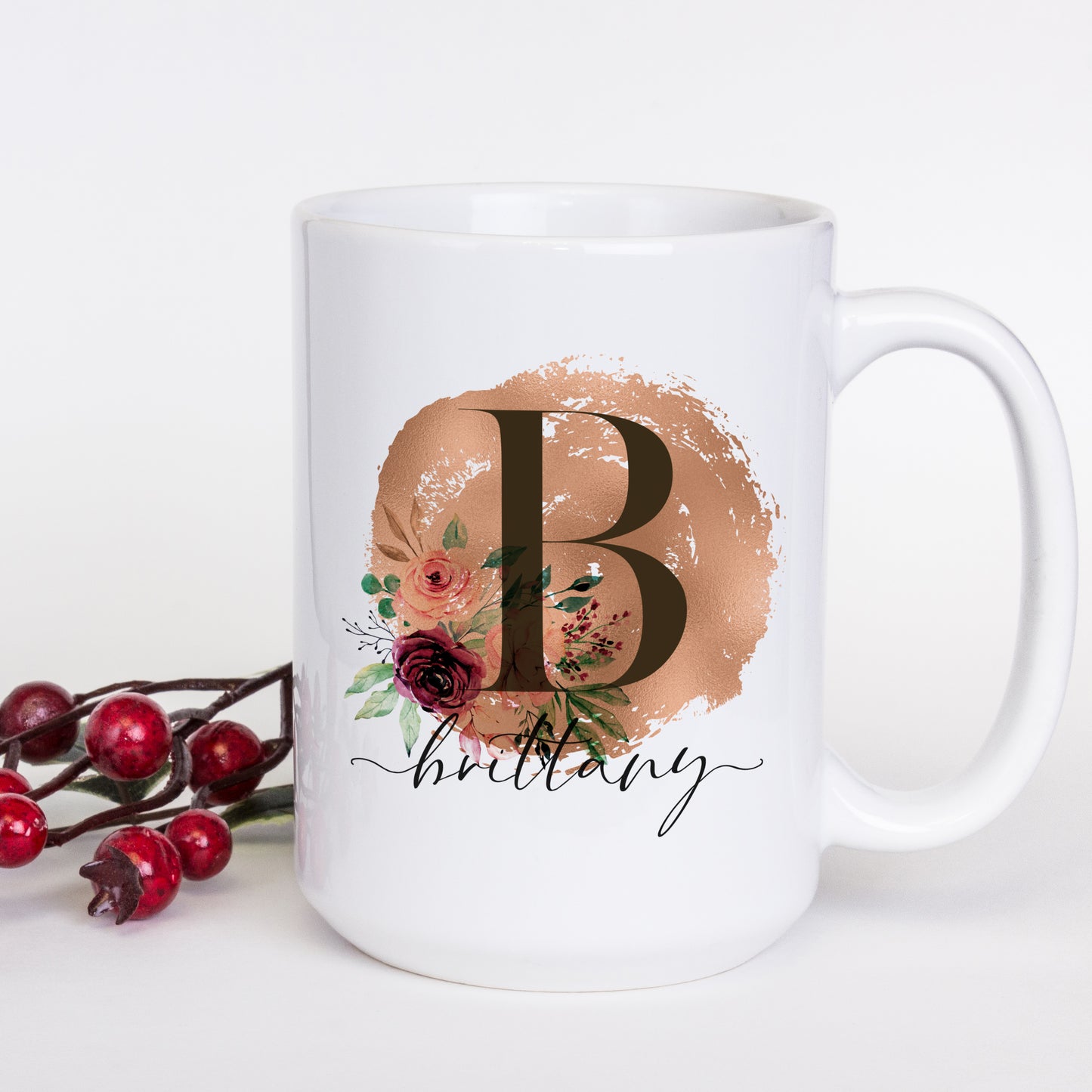 Initial Coffee Mug Design 1 Single