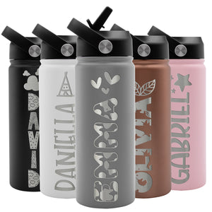 Kids Water Bottle Gray