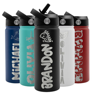 Kids Water Bottle Black