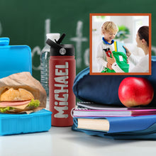 Load image into Gallery viewer, Kids Water Bottle Blue