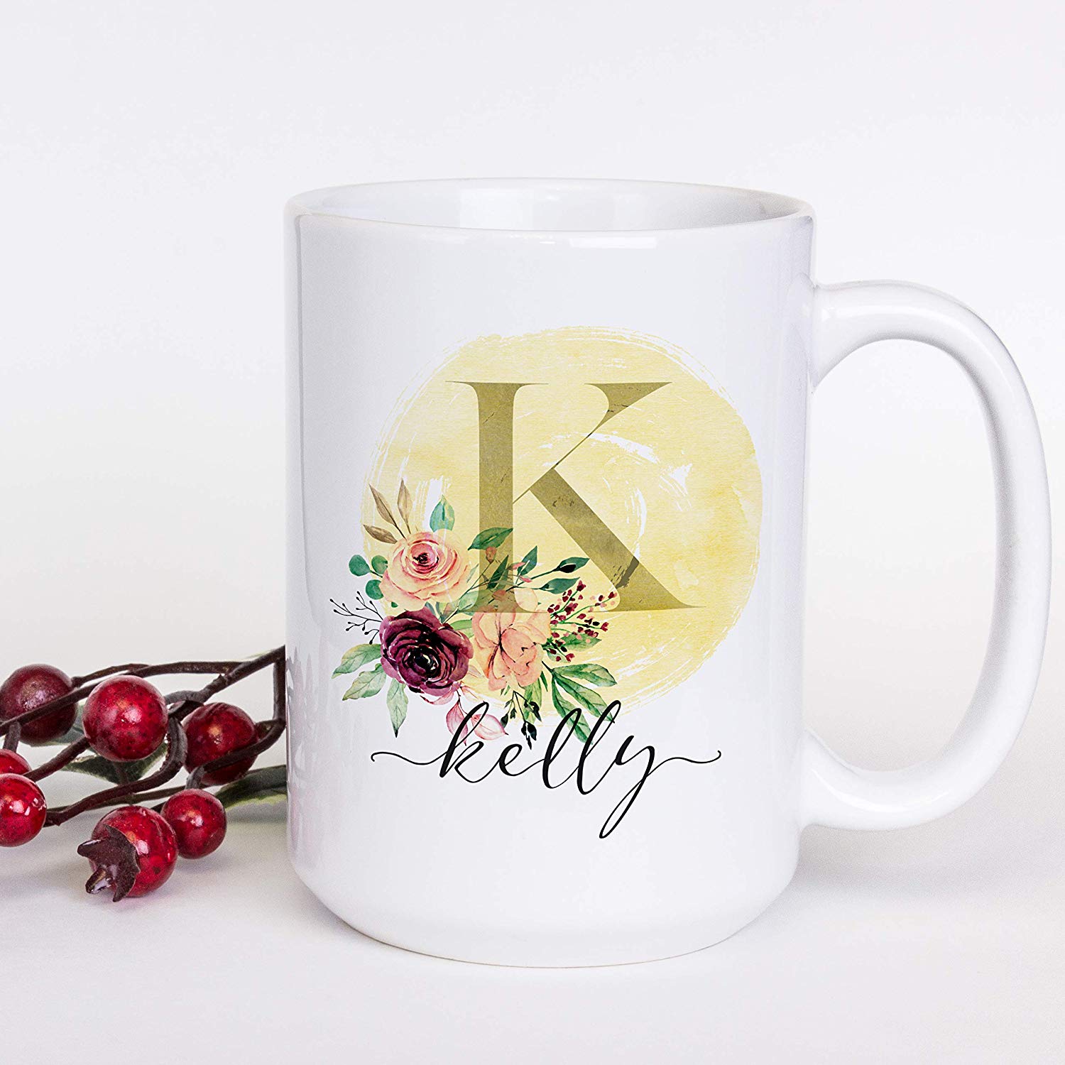 Initial Coffee Mug Design 1 Set of 3 – Lara Laser Works