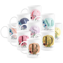 Load image into Gallery viewer, Initial Coffee Mug  Design 1 Set of 9