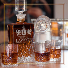 Load image into Gallery viewer, Whiskey Decanter and 4 Glasses  Set Design 8