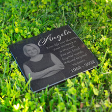 Load image into Gallery viewer, Personalized In Loving Memory Memorial Stone Garden Yard Indoor Outdoor Gift Loved Ones Mother Father Husband Son Mom Baby Engraved Plaque