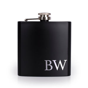Personalized Black Flask  - Design 10