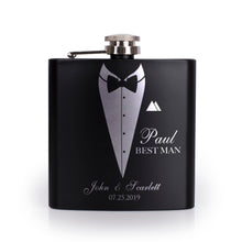 Load image into Gallery viewer, Personalized Black Flask - Design 4