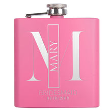 Load image into Gallery viewer, Personalized Pink Flask - Design 5