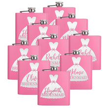 Load image into Gallery viewer, Personalized Pink Flask - Design 1