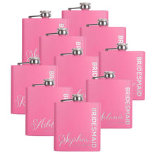 Load image into Gallery viewer, Personalized Pink Flask - Design 3