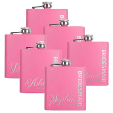 Load image into Gallery viewer, Personalized Pink Flask - Design 3
