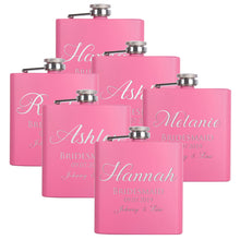 Load image into Gallery viewer, Personalized Pink Flask - Design 4