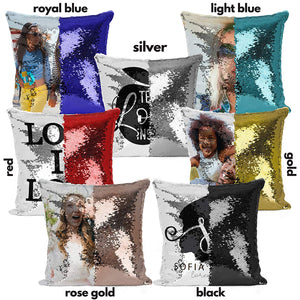 Pillow Case Photo Sequin Gold